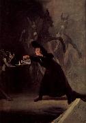 Francisco de Goya Die Lampe des Teufels oil painting